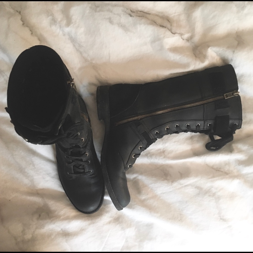 Timberland Savin Hill Black Leather Boots